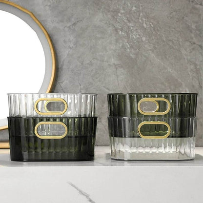 Transparent Stackable Acrylic Storage Basket - DMC Wholesale