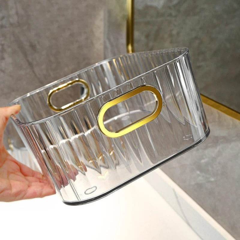 Transparent Stackable Acrylic Storage Basket - DMC Wholesale