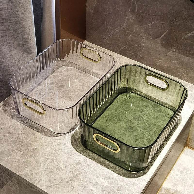 Transparent Stackable Acrylic Storage Basket - DMC Wholesale