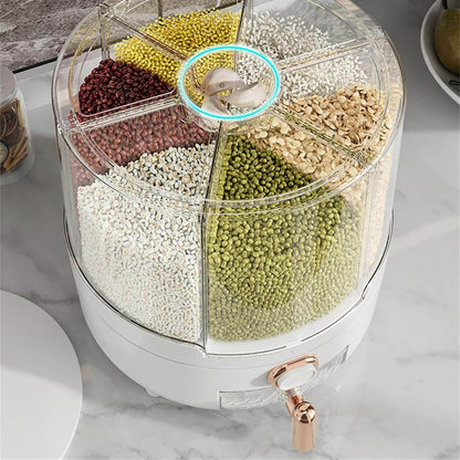 Rotating Grain Container Dispenser - DMC Wholesale