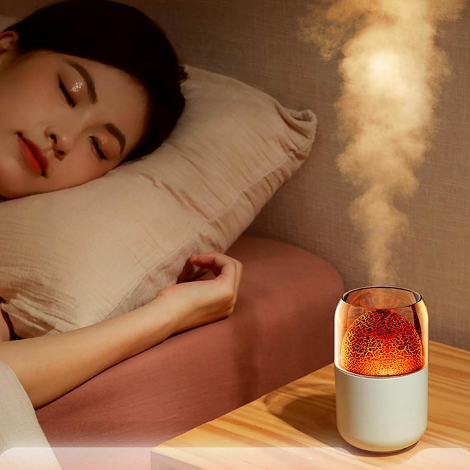 Volcano Flame Diffusing Humidifier - DMC Wholesale
