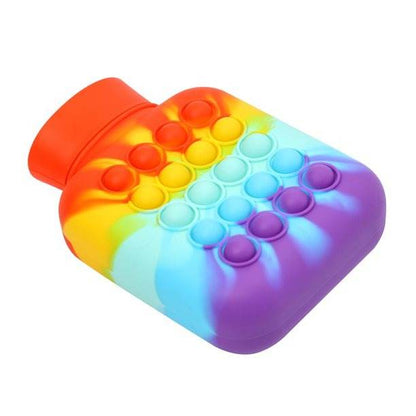 Hot And Cold Compress Water Bottle Pop-It Bag (500ml)(Rainbow) - DMC Wholesale