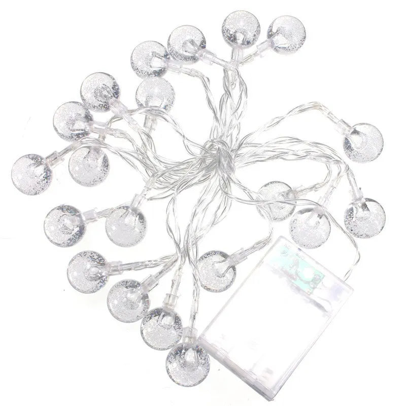 Battery Operated Tiny Balls String Lights (20L)(3M)(Yellow)