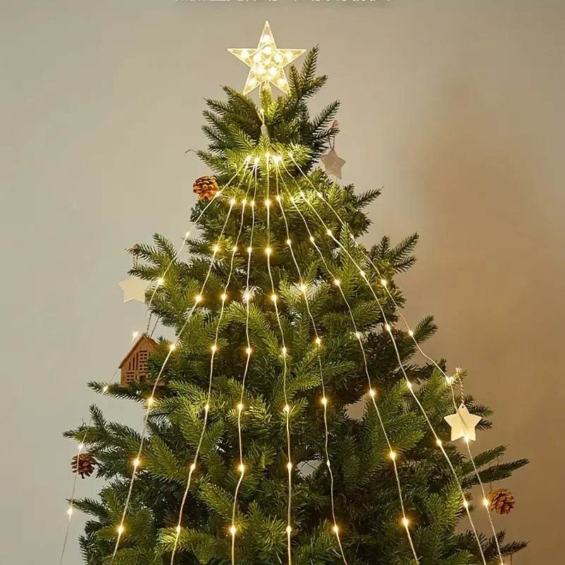 Five Point Star Waterfall Light (Yellow) - DMC Wholesale