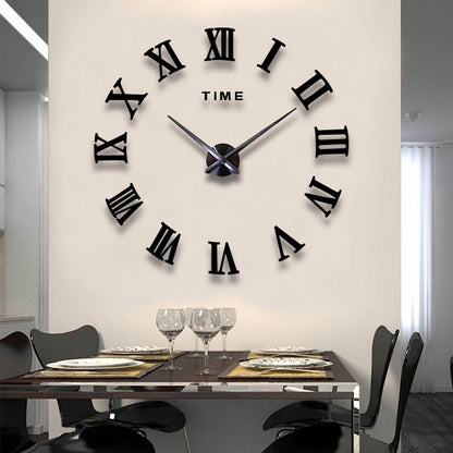 DIY Classic 3D Wall Clock (Roman Numerals)(Glow In The Dark) - DMC Wholesale