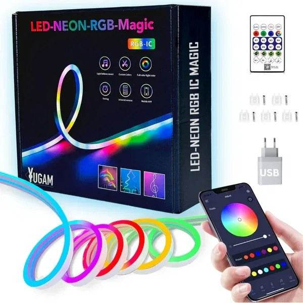 LED RGB Indoor Strip Light With Remote Control (5m) - DMC Wholesale