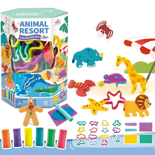 Colour Animal Resort Play Dough Set - DMC Wholesale