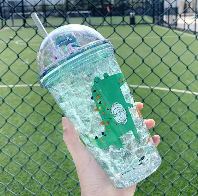 Dinosaur Travel Tumbler Cup (450ml) - DMC Wholesale