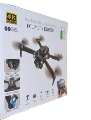 Foldable Brushless Drone With Dual HD Camera - Alt View