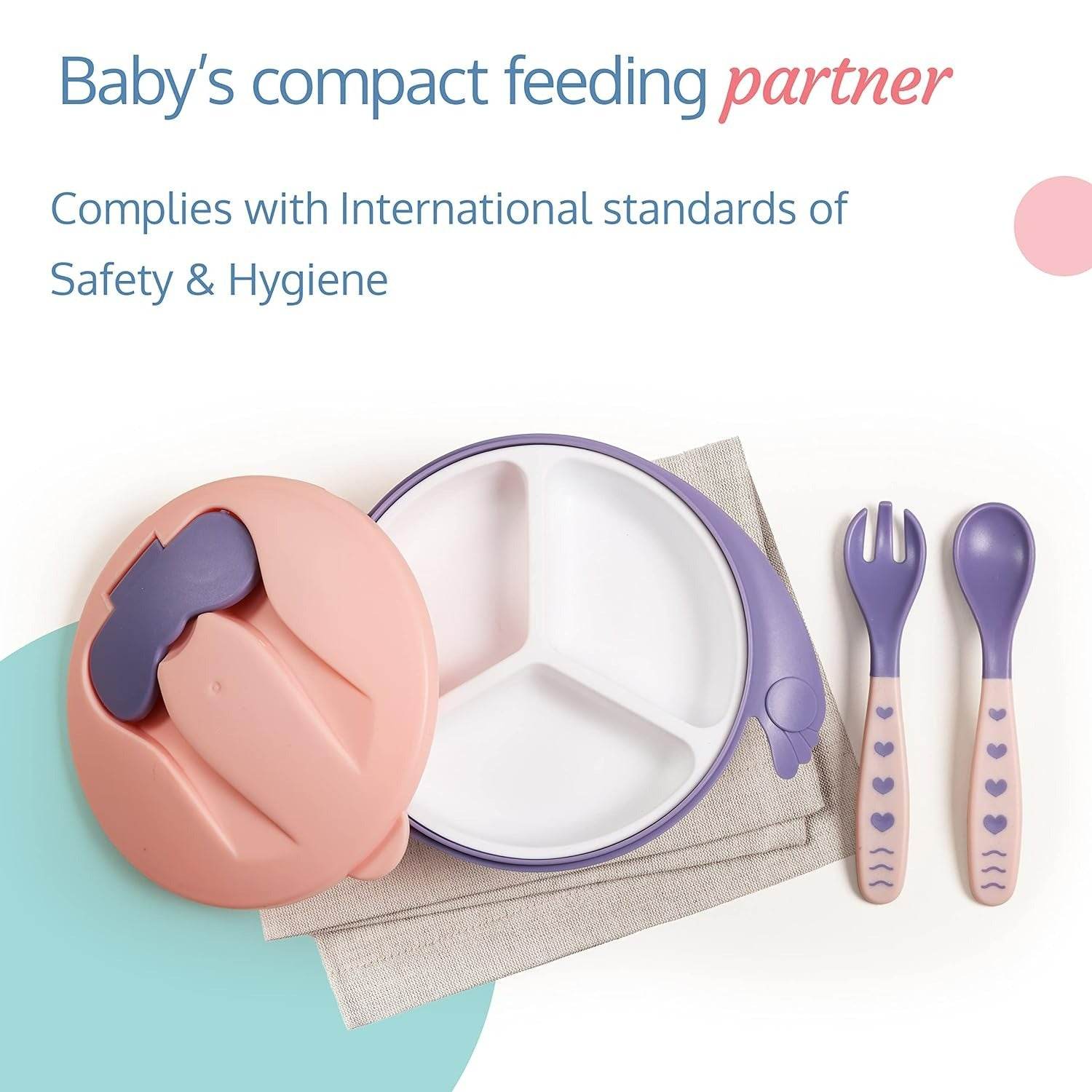 Dr Gym Baby Bowl BPA FREE With Spoon And Fork - DMC Wholesale