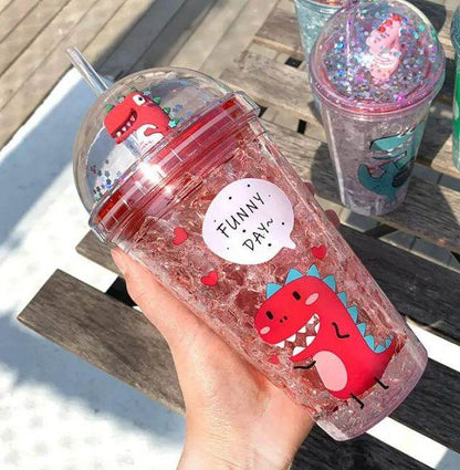 Dinosaur Travel Tumbler Cup (450ml) - DMC Wholesale