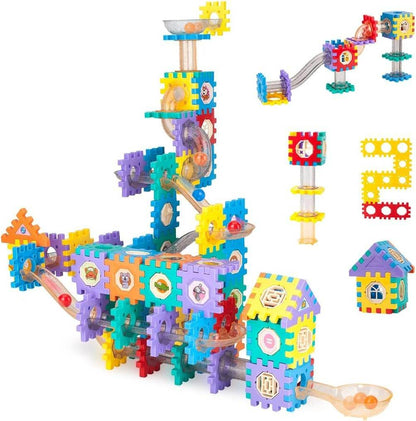 Marble Run Race Track Building Blocks (128pcs) - DMC Wholesale