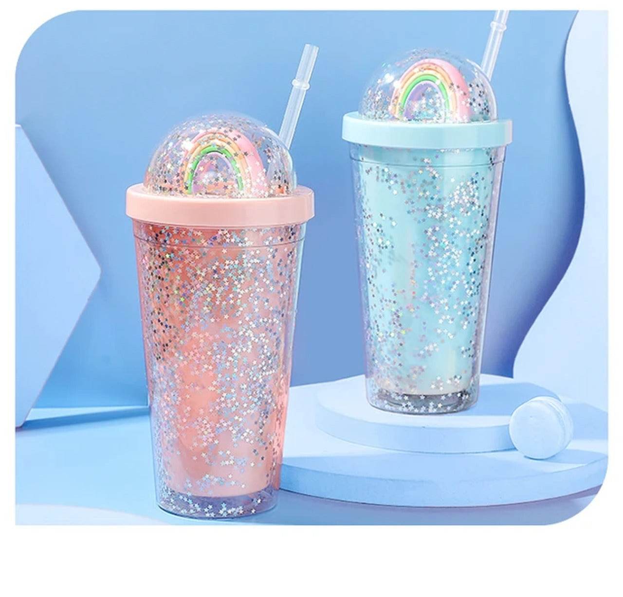 Rainbow Travel Tumbler Cup (600ml) - DMC Wholesale