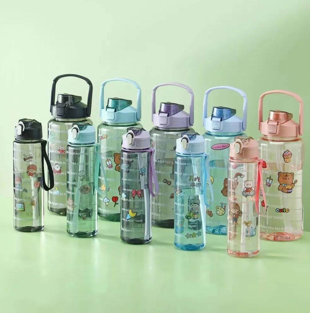 Combo: Clear Motivational Bottle (2 pcs) - DMC Wholesale