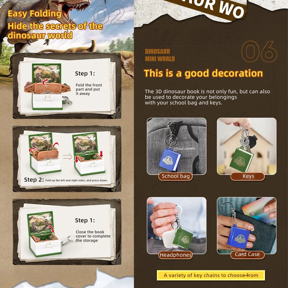 3D Realistic Dinosaur World Sensory Toy