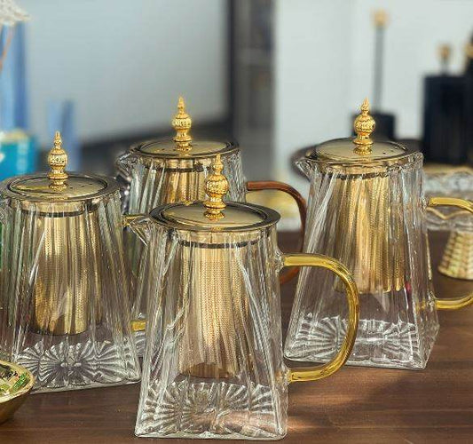 Heat-Resistant Glass Teapot (950ml)(Each) - DMC Wholesale