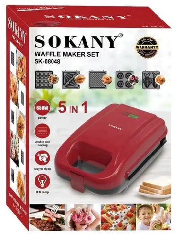 5in1 Grill And Waffle Maker - Alt View