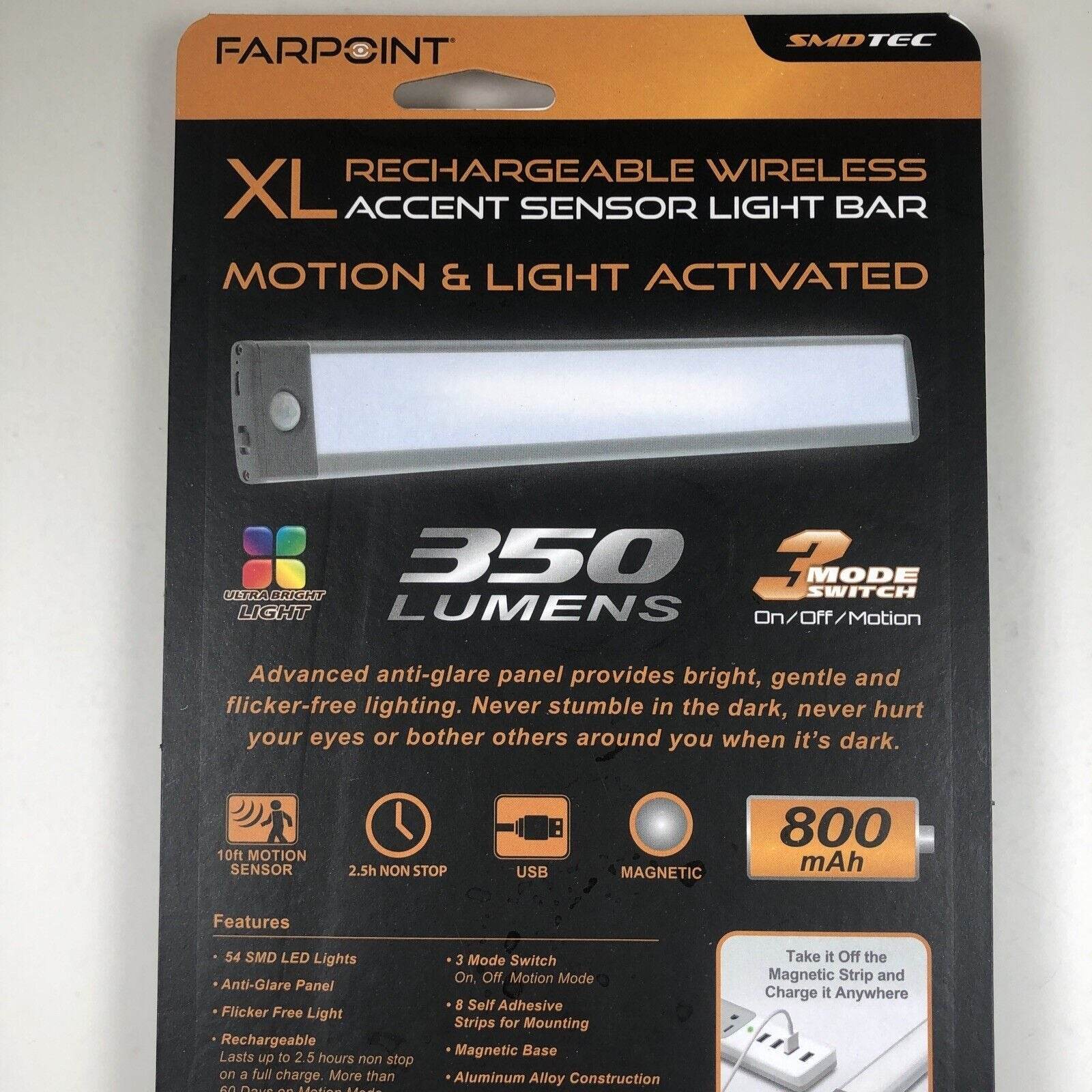 Rechargeable Motion Activated Light Bar - DMC Wholesale