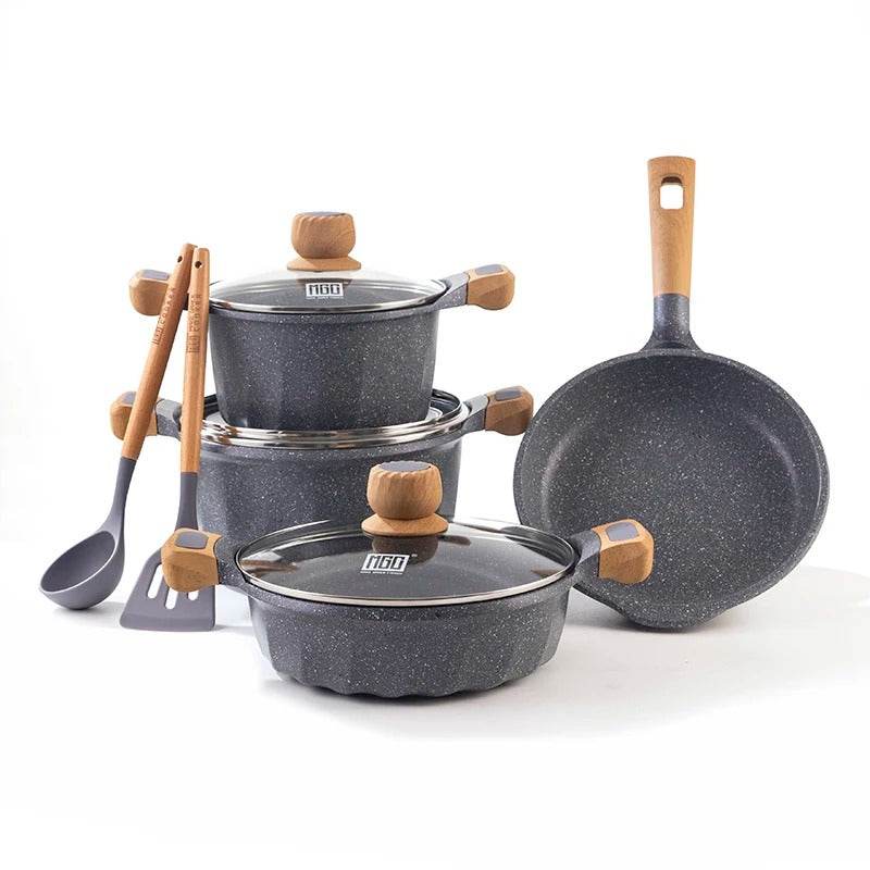 Non-Stick Induction Bottom Cooking Pot Set - DMC Wholesale