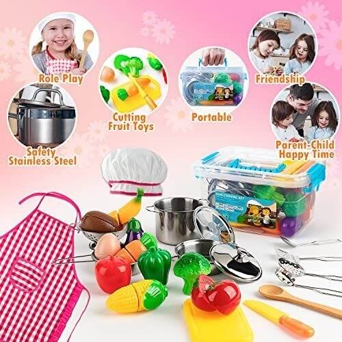 Kids Kitchen Play Pots and Pans - DMC Wholesale
