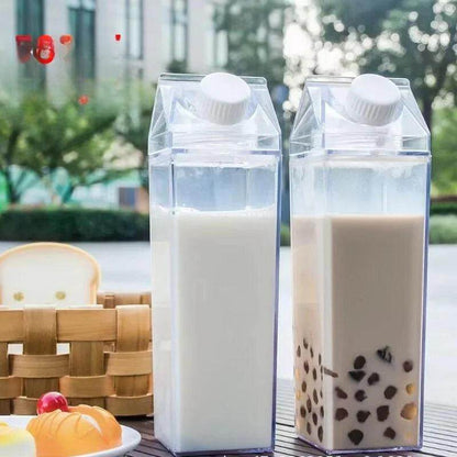 Acrylic Milk Carton Bottle ((1L) - DMC Wholesale