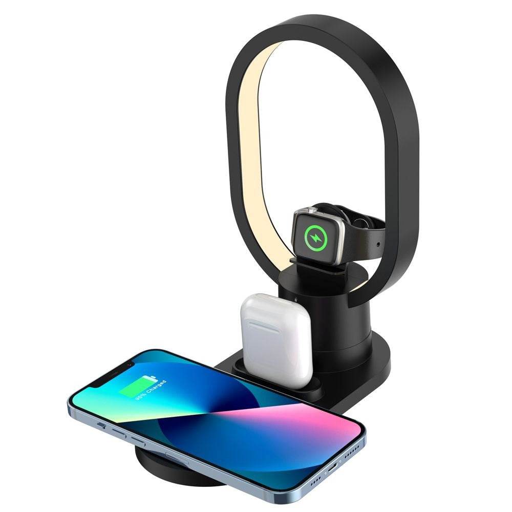 Magnetic 4in1 Wireless Charging Dock with Lamp (15W)(iPhone) - DMC Wholesale