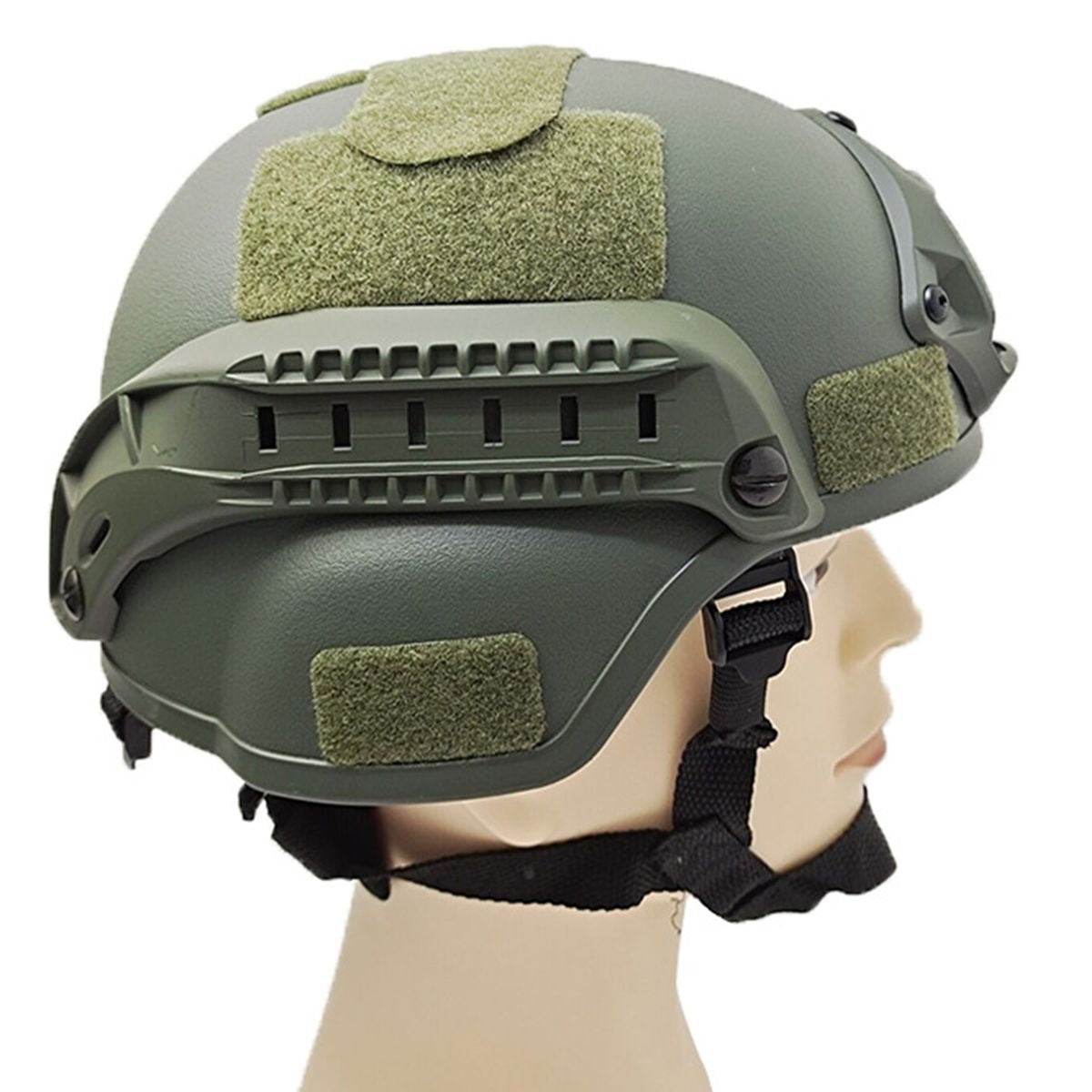 Universal Tactical Helmet with Side Rail - DMC Wholesale