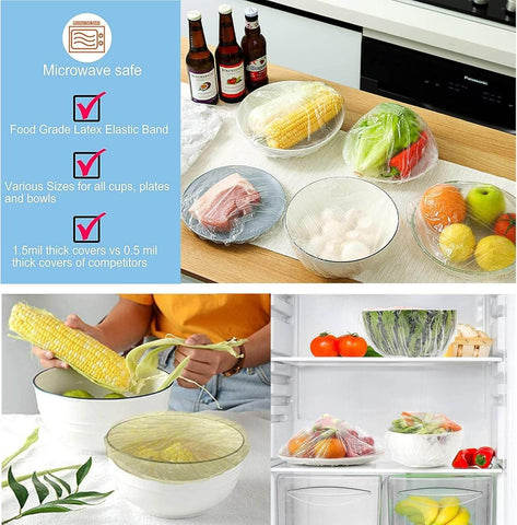 Universal Kitchen Wrap Seal Caps (Small)(100 pcs) - Alt View