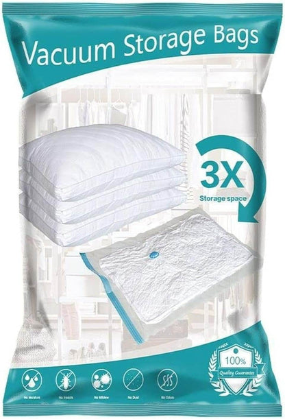 Double Seal Zipper Bag Set With Pump (10 pcs) - DMC Wholesale