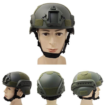 Universal Tactical Helmet with Side Rail - DMC Wholesale