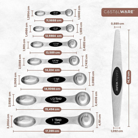 Magnetic Measuring Spoons Set