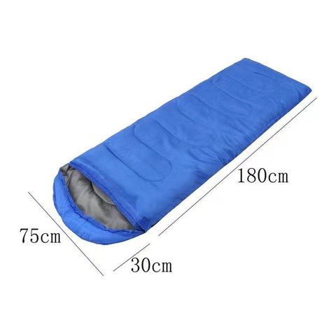 Camping Sleeping Bag (210x75cm)(Red or Black - Alt View