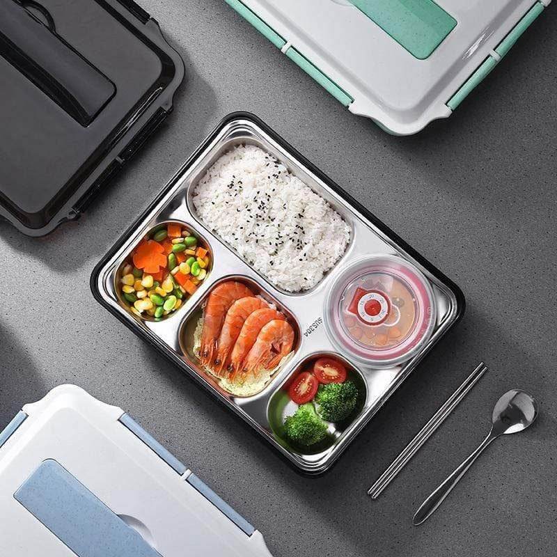 Stainless Steel Lunch Box (5 Compartment) - DMC Wholesale