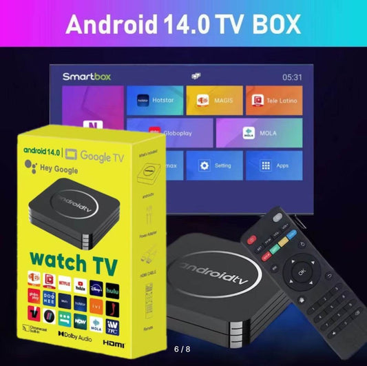Google TV Android 14.0 Watch TV Box - DMC Wholesale