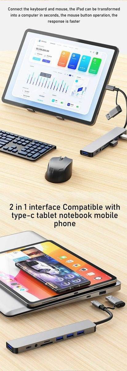 8 In 1 Connection Hub - DMC Wholesale