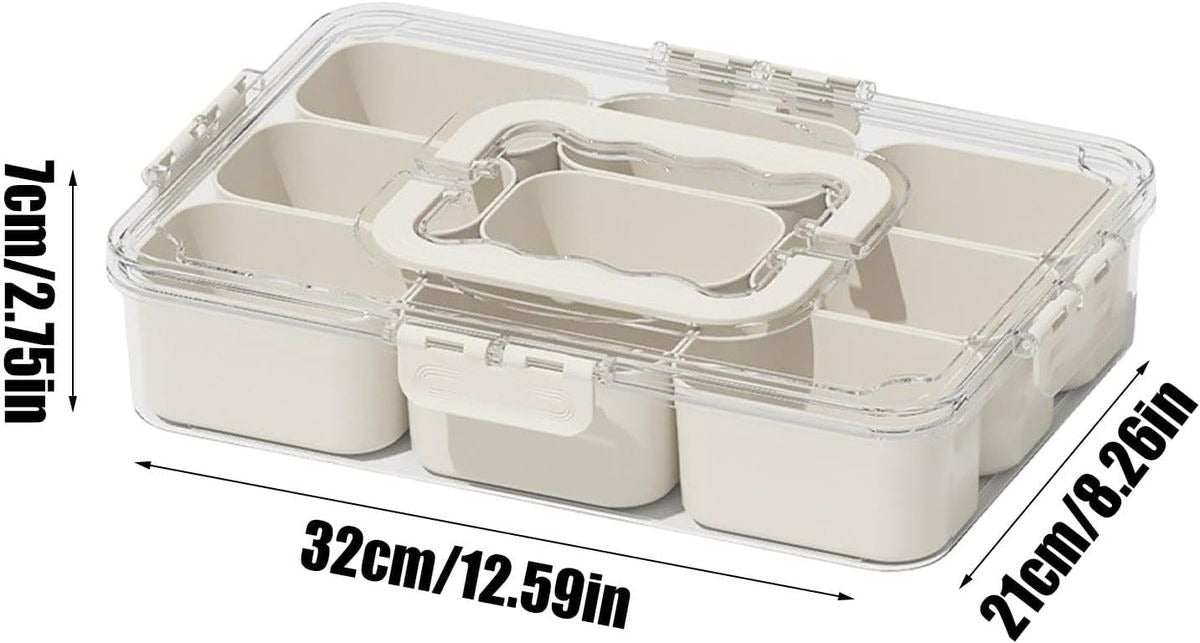 Sealed snack container (9 compartments)