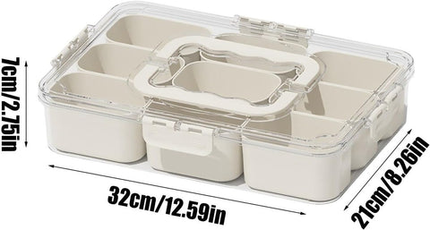 Sealed snack container (9 compartments) - Alt View