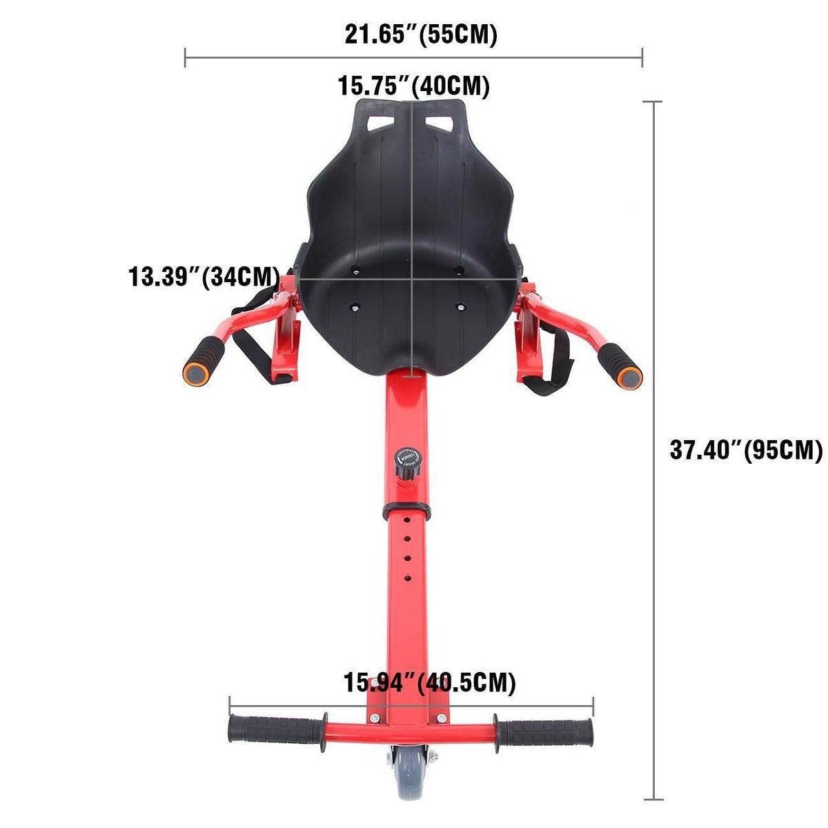 Adjustable Go Kart Cart HoverKart Stand Seat for Hoverboards - DMC Wholesale