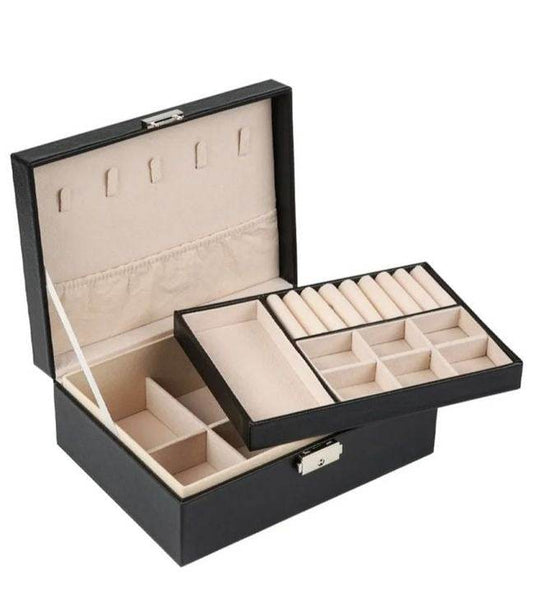 Compact Double Layer Jewelry Storage Organizer - DMC Wholesale