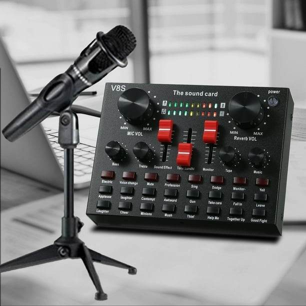 V8 Sound Card And Microphone Set - DMC Wholesale