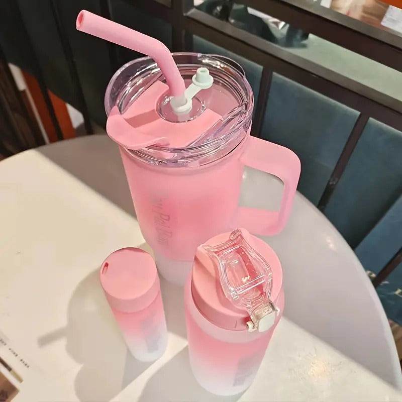 3in1 Plastic Water Bottle Set - DMC Wholesale