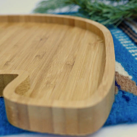 Wooden Fruit Plate - Alt View