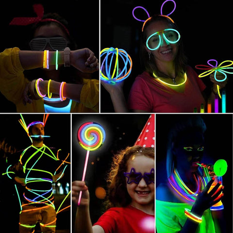 Fluorescent Glow Sticks (100 pcs) - Alt View