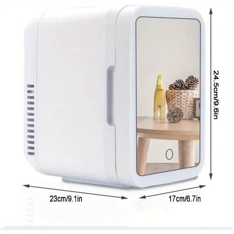 Indoor Mini Beauty Bar Fridge with LED Mirror (75W)(4L) - DMC Wholesale