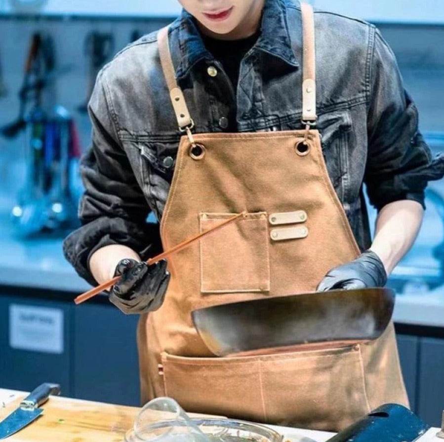 Cross Back Premium Quality Unisex Kitchen Apron - DMC Wholesale