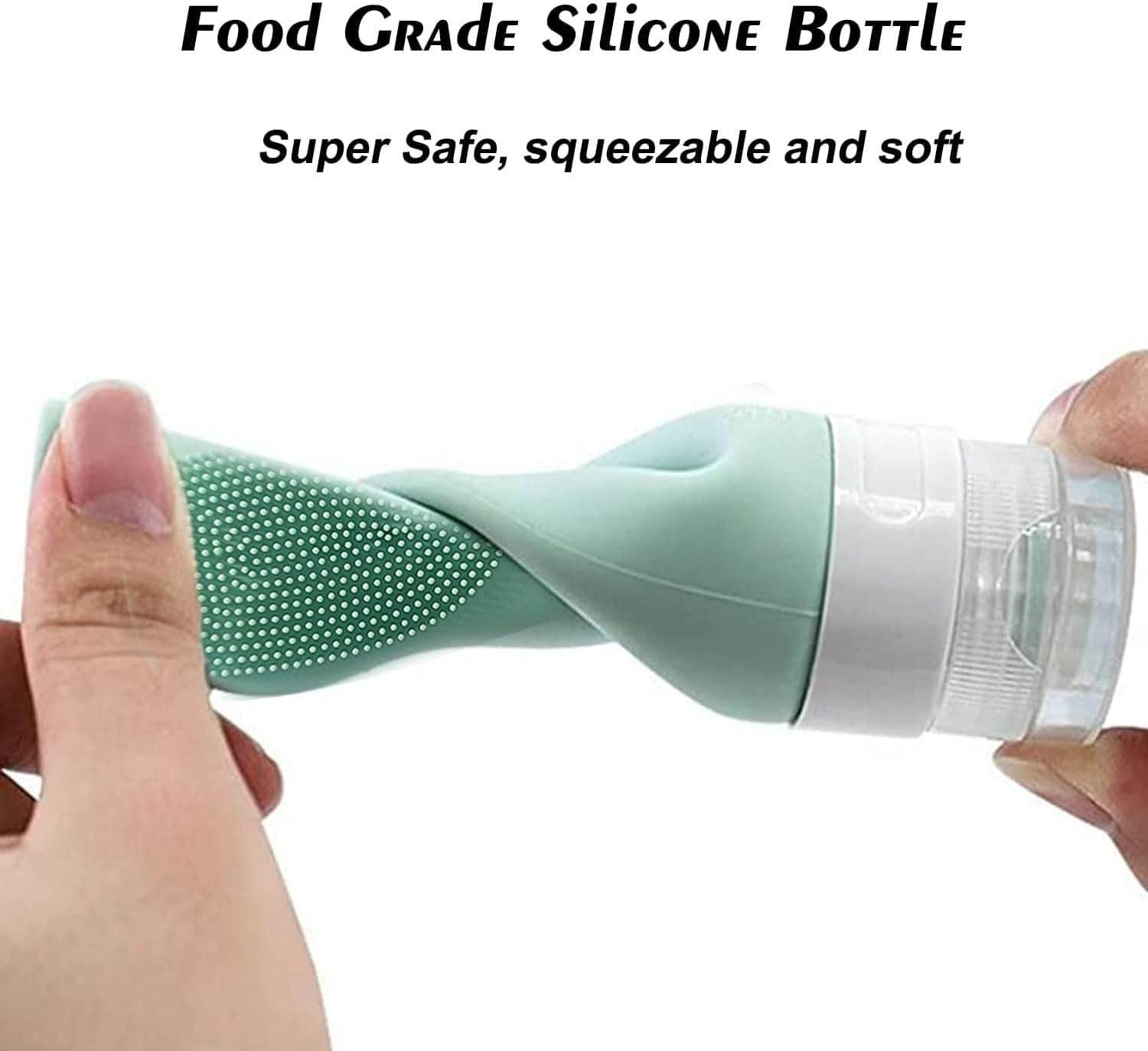 Silicone Shower Gel Scrubbing Bottle Set (90ml)(4 pcs) - DMC Wholesale