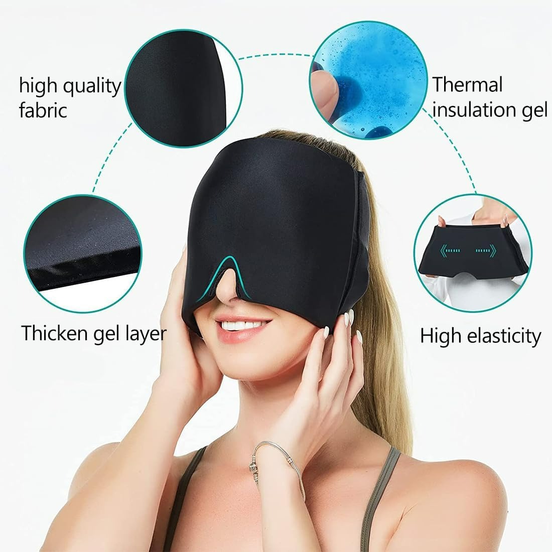 Reusable Cold Hot Therapy Migraine Relief Cap