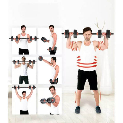 Home Gym Adjustable Dumbbell/Barbell Set (20kg) - DMC Wholesale