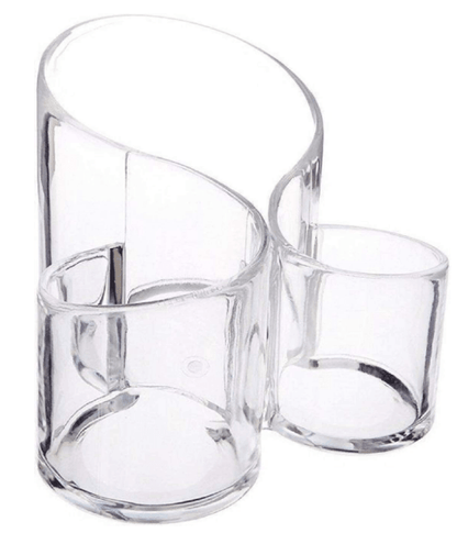 Acrylic Three Compartment Make-Up Organiser - DMC Wholesale