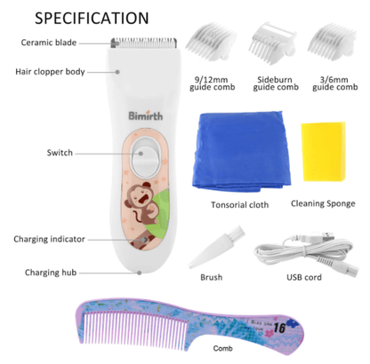Quiet Cordless Hair Clippers For Children - DMC Wholesale